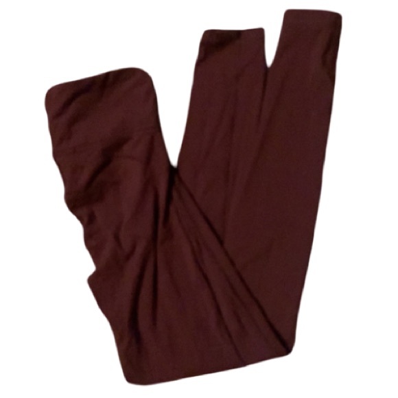 Nwot Lucky Brand Burgundy Butter Soft Skinny Leggings - Picture 3 of 4